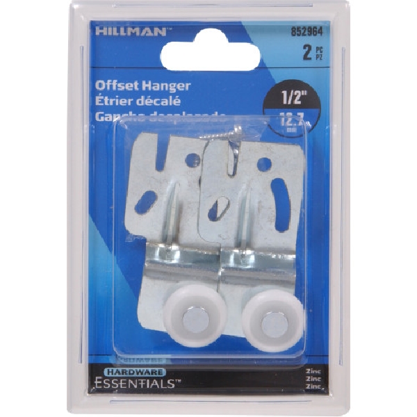 Hardware Essentials 852964 Sliding Door Hanger, 1/2 in, 60 lb, Zinc