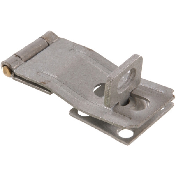 Hardware Essentials 852761 Staple Safety Hasp, 3-1/2 in L, Galvanized, Swivel Staple