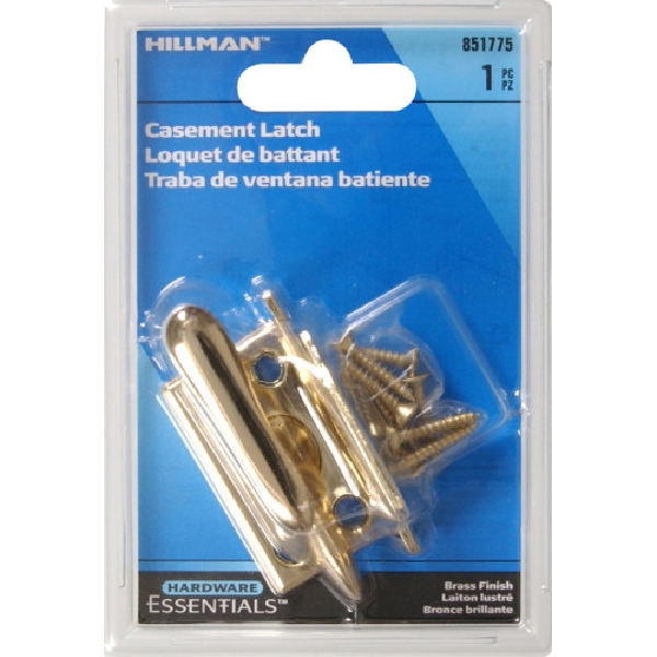Hardware Essentials 851775 Window Latch, Steel, Brass