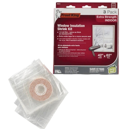 Frost King V83/3 Insulation Kit, 42 in W, 1.5 mil Thick, 62 in L