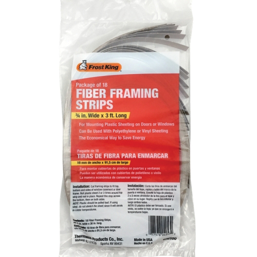 Frost King WM100 Frame Strip, 3/4 in W, 3 ft L, Fiber