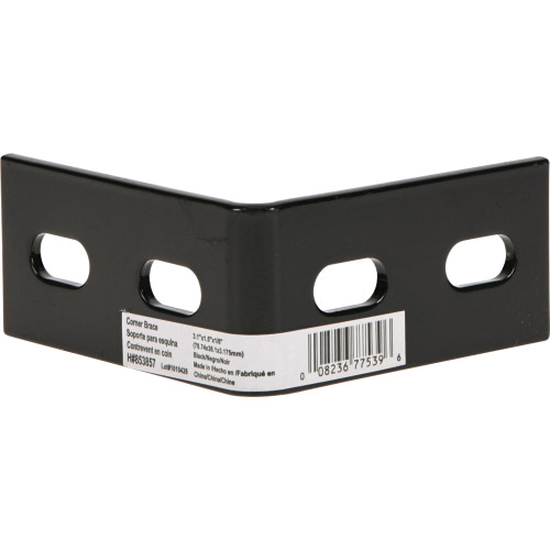 Hillman 853857 Heavy-Duty Corner Brace, 3.1 in L, 1-1/2 in W, 1/8 in H