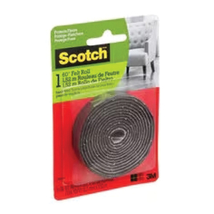 3M SP831-NA Protective Pad Roll, Felt, Brown, 60 in L, 1/2 in W