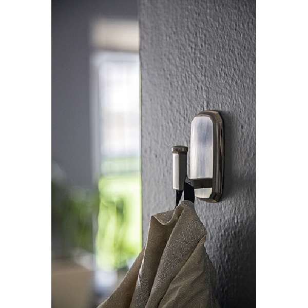 Decorative Hook, High & Mighty, Scalloped, Satin Nickel, 25lb, 1 pk - 5