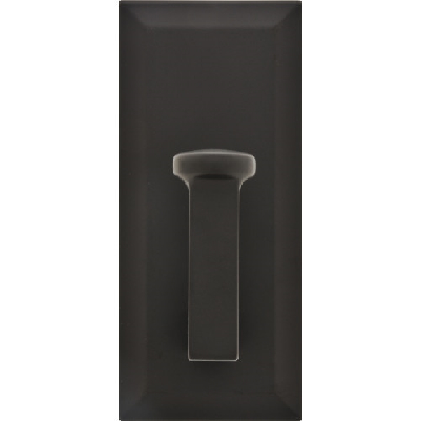 High & Mighty 515807 Decorative Hook, Rectangle, 4-1/2 in W, Metal, Bronze, 25 lb