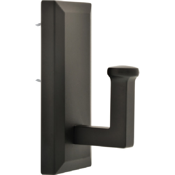 High & Mighty 515807 Decorative Hook, Rectangle, 4-1/2 in W, Metal, Bronze, 25 lb