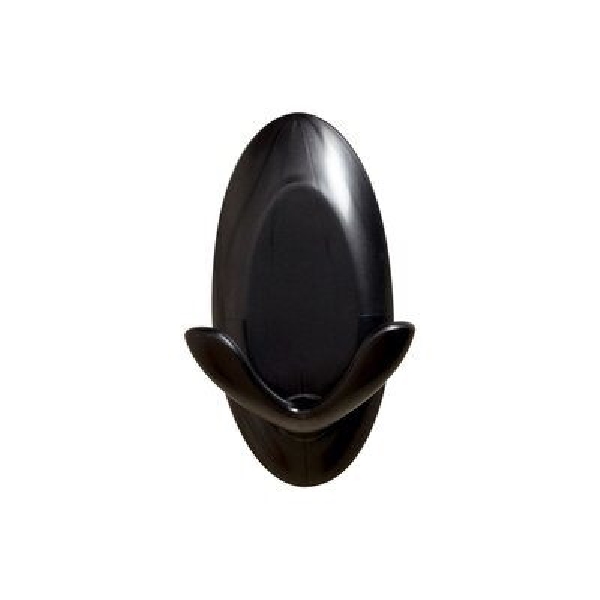Command 17087SES Double Hook, 3 lb, 1-Hook, Plastic, Slate