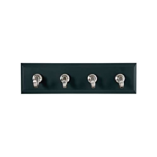 Command HOM-18S-ES Small Key Rail/Hook, 2 lb, 1-Hook, Plastic, Slate