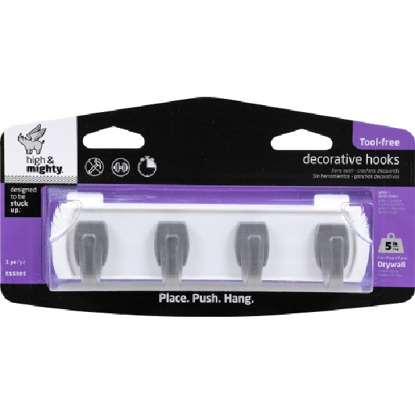 Small Key Rail Silver & White 5lb , High & Mighty, 1 pk - 2