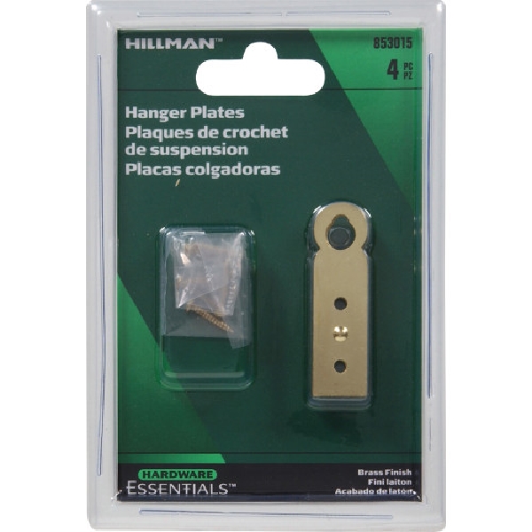 Hardware Essentials 853015 Hanger Plate, Brass - 2