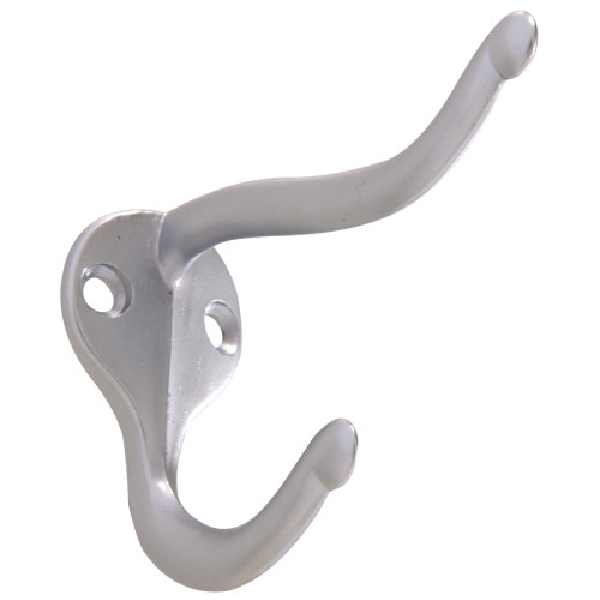 Hardware Essentials 852273 Coat and Hat Hook, Satin Chrome