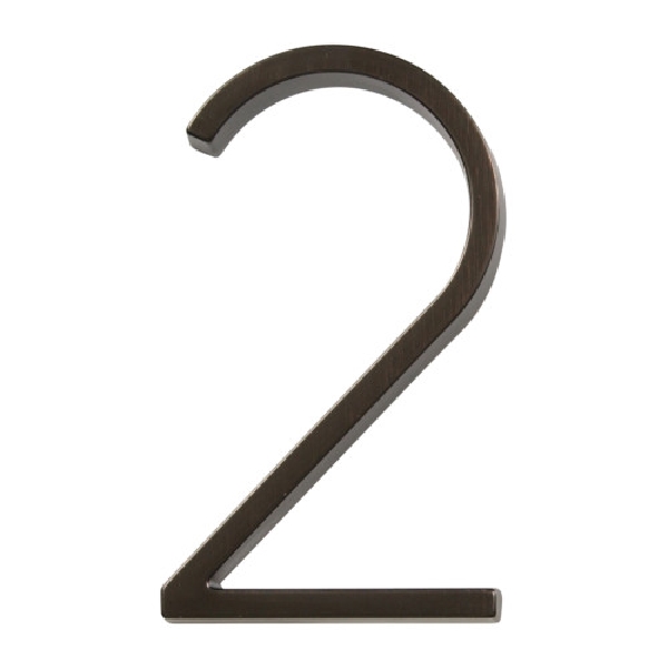 Distinctions 843222 Floating Mount House Number, Bronze Character, Character: 2, 5 in H Character, Zinc