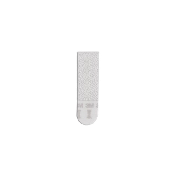 Command 17205-16ES Small Picture Hanging Strip, 5/8 in W, 1.813 in L, Foam Backing, White, 1 lb