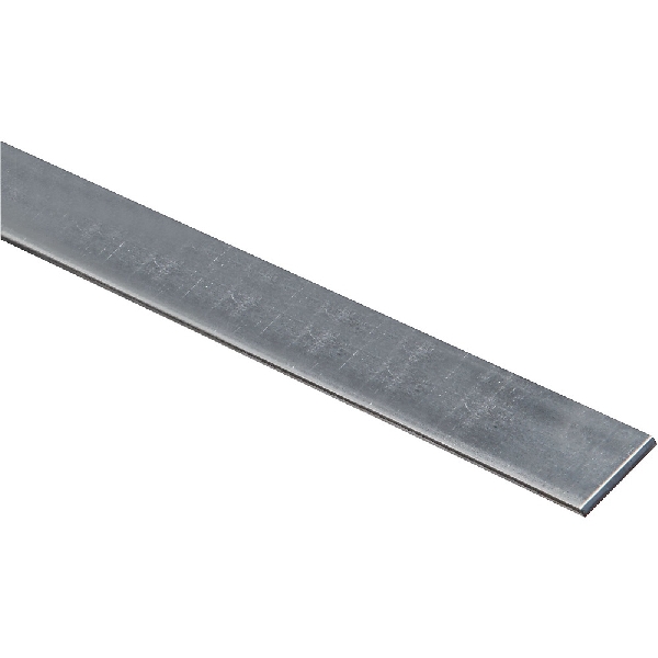 N180-034 Flat Stock, 1 in W, 72 in L, 0.12 in Thick, Steel, Galvanized, G40 Grade