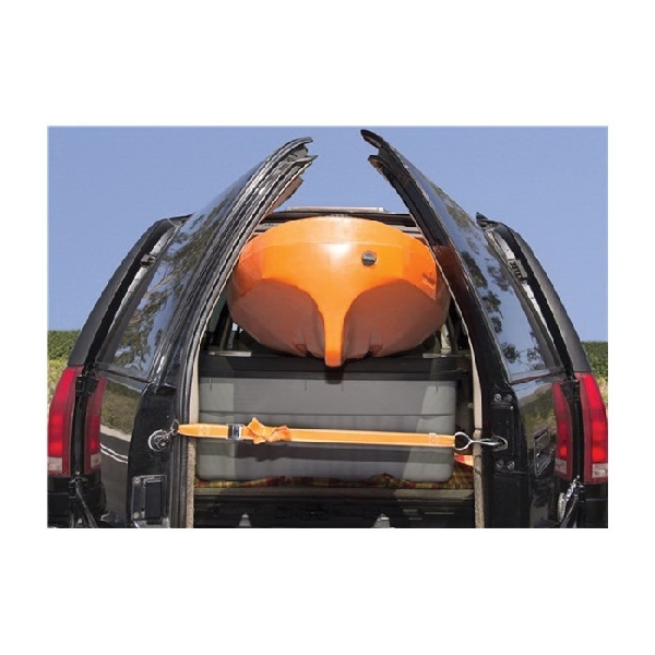 Keeper 85110 Trunk Tie-Down, 1 in W, 3 ft L, Orange, 100 lb, Looped Hook, Snap Hook End Fitting - 3