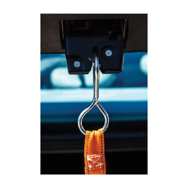 Keeper 85110 Trunk Tie-Down, 1 in W, 3 ft L, Orange, 100 lb, Looped Hook, Snap Hook End Fitting - 4