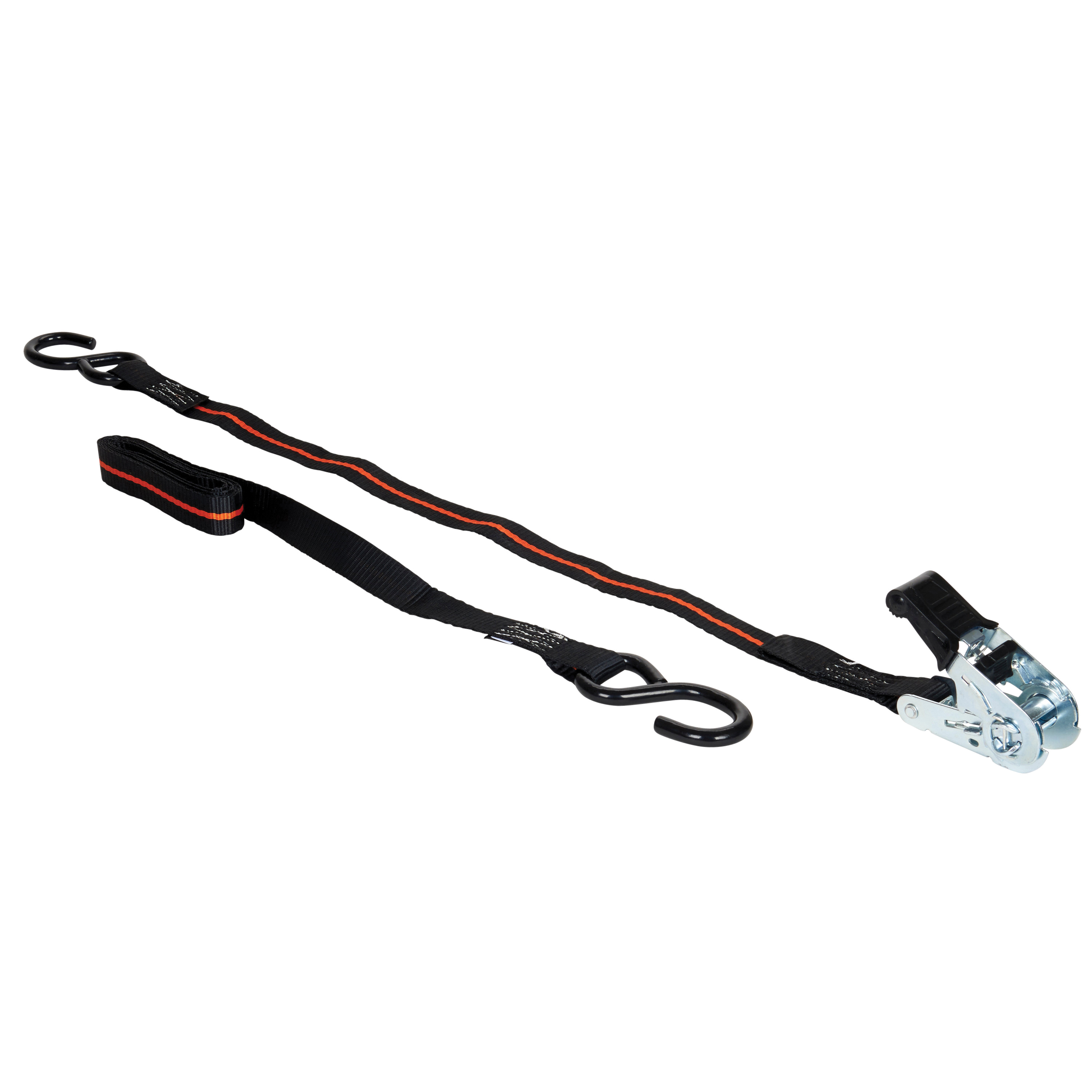 Keeper 45721 Tie-Down, 1 in W, 8 ft L, Steel, Multi-Color, 500 lb, S-Hook End Fitting - 2