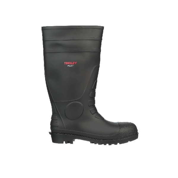 31151.7 Knee Boots, 7, Black, PVC Upper