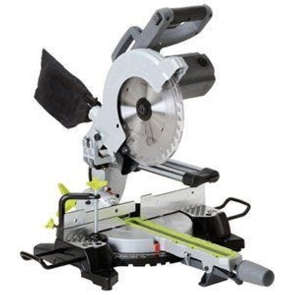 Master Mechanic J1XL-DU11-255J Sliding Miter Saw, 15 A, 10 in Dia Blade, 4500 rpm Speed, 45 deg Max Bevel Angle
