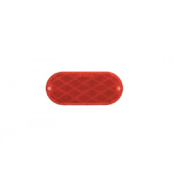 UL480001 Oval Reflector, Red Lamp