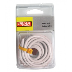 UA501220 Primary Wire, 12 AWG Wire, 12 VDC, White Sheath, 12 ft L