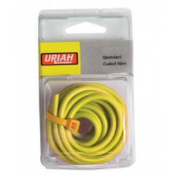 Uriah Products UA501440 Primary Wire, 14 AWG Wire, 12 VDC, Yellow Sheath, 20 ft L