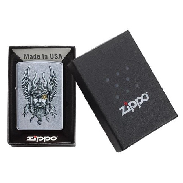 Zippo 29871 Viking Warrior Classic Pocket Lighter, Lighter Fluid, Refillable: Yes - 5