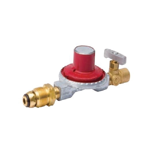 112-551 LP Gas Regulator, 1/4 x 1/4 in Connection, Forged Brass