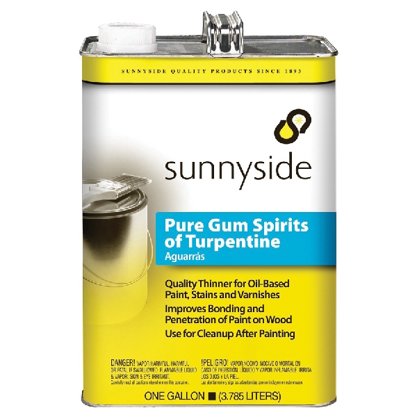 Sunnyside 870G1 Turpentine Thinner, Liquid, Pine, Clear/Pale Yellow, 1 gal, Can