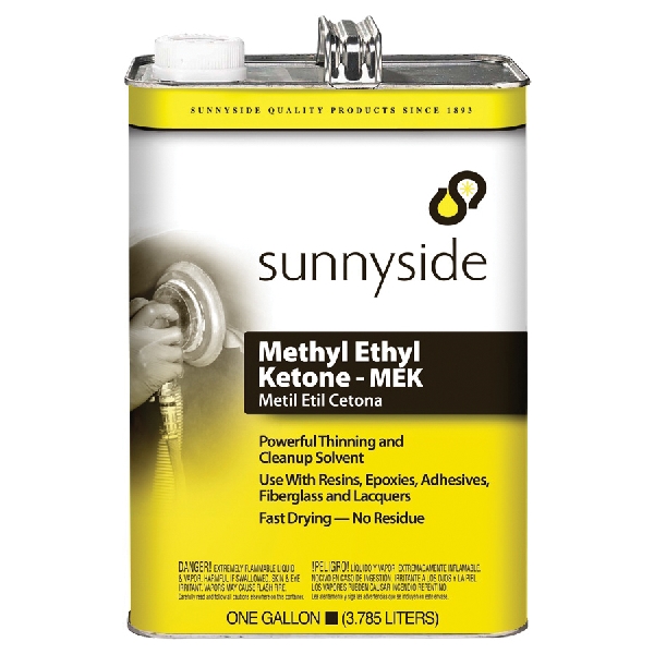 Sunnyside 847G1 Methyl Ethyl Ketone Thinner, Liquid, Pungent, Transparent, 1 gal