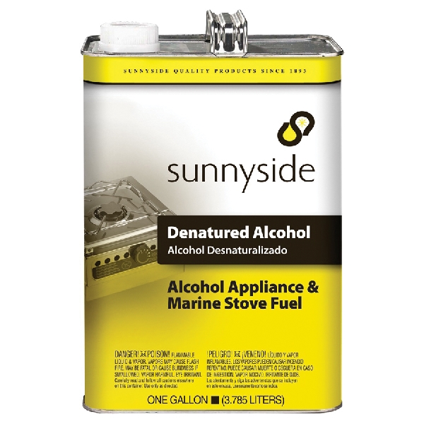 834G1S Denatured Alcohol, Liquid, Alcoholic, Clear/ Water White, 1 gal