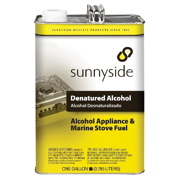 834G1S Denatured Alcohol Thinner, Liquid, Alcohol, Clear/Water White, 1 gal