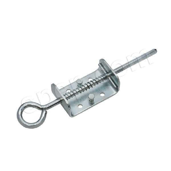 1184ZN Eye Bolt Latch, 0.313 in Bolt Head, Steel, Zinc