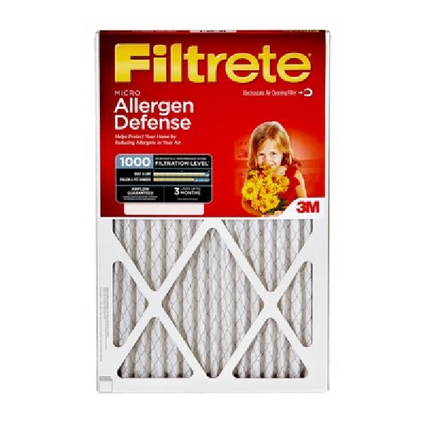 9822DC-6 Micro Allergen Reduction Filter, 30 x 20 x 1, 11 MERV, 1000 MPR