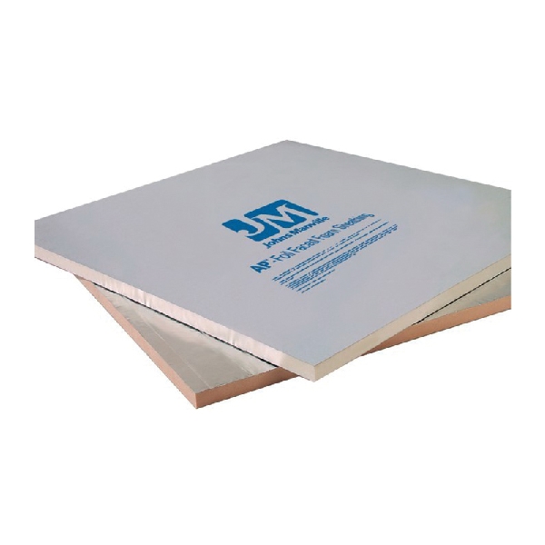 AP Series 90001019 Foil Faced Foam Sheathing, 8 ft L, 4 ft W, 1 in Thick, 32 sq-ft Coverage Area, R6 R-Value