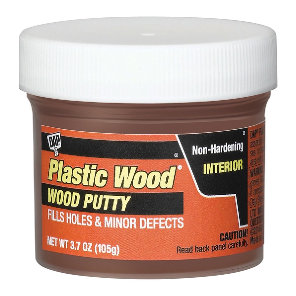 21245 Plastic Wood Putty, White, 3.7 oz