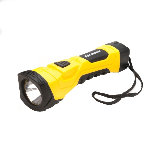 Dorcy 41-4750 Cyber Light Flashlight, AA Battery, Alkaline Battery, LED Lamp, 200 Lumens, 276 m Beam Distance
