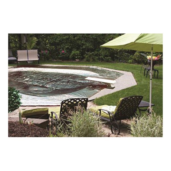 DeWitt SunShield S12X20-P Tarp, 20 ft L, 12 ft W, 11 to 12 mil Thick, Fabric, Black/Silver