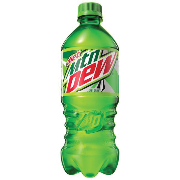 Mtn Dew 00208 Diet Soda, 20 fl-oz Bottle