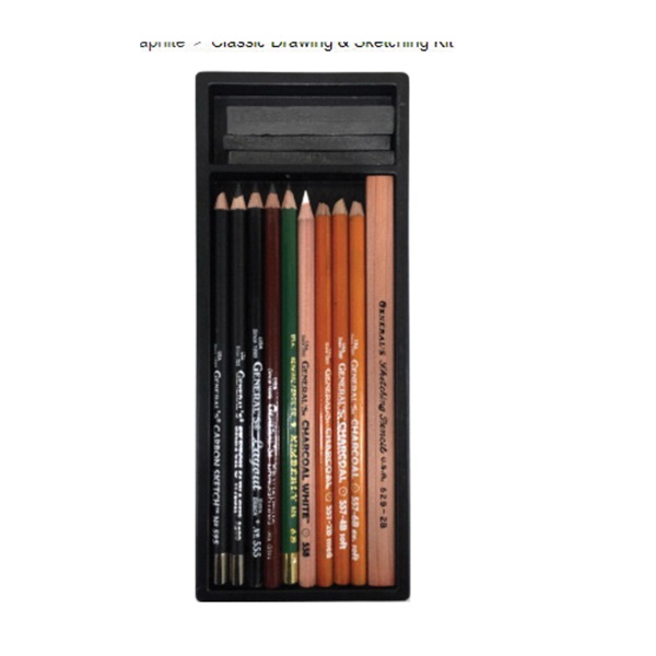 General Pencil Company 10 Classic Drawing and Sketching Kit - 2