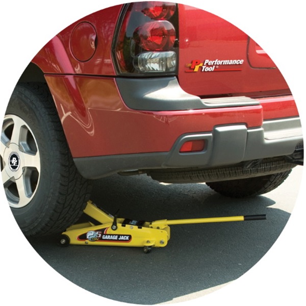 Performance Tool W1640 Jack, 2.5 ton, 5 to 15-1/2 in Lift, Steel