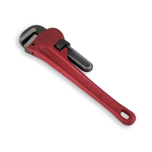 Olympia Tools 01-312 Pipe Wrench, 12 in L, Cast Iron/Steel, Enamel