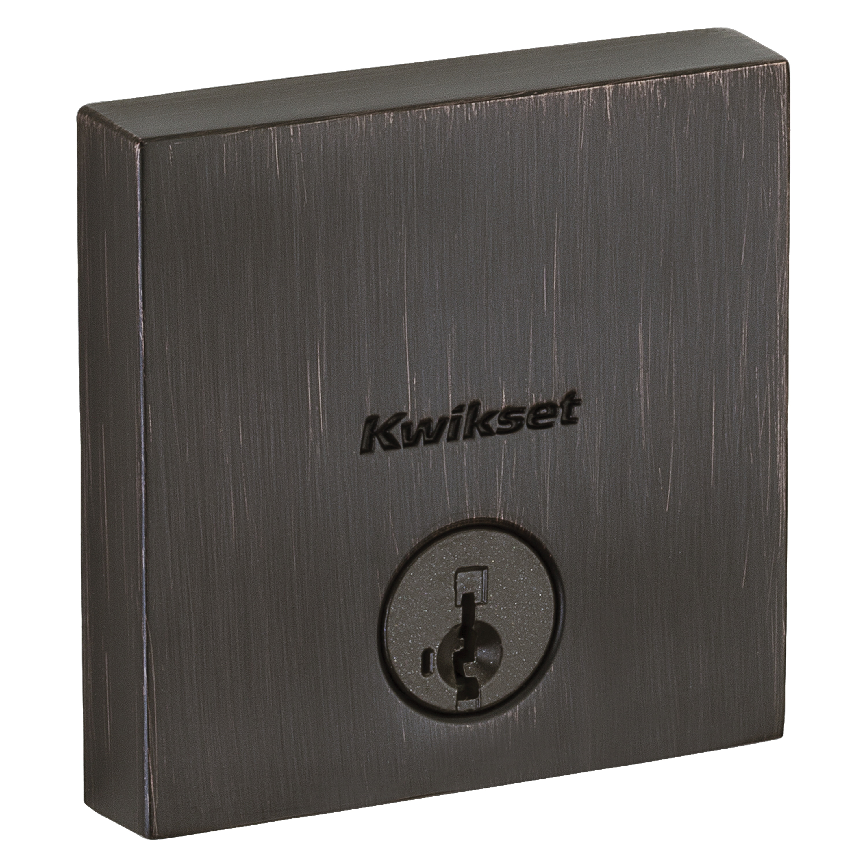 Kwikset Signature Series 258 SQT 11P SMT CP K4 V1 Deadbolt, 1 Grade, Zinc, Venetian Bronze, 2-3/8, 2-3/4 in Backset