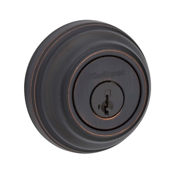 Kwikset Signature Series 980 11P SMT CP K4 V1 Deadbolt, Transitional, Keyed Key, Zinc, Venetian Bronze