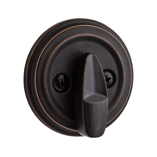 Kwikset Signature Series 980 11P SMT CP K4 V1 Deadbolt, Transitional, Keyed Key, Zinc, Venetian Bronze