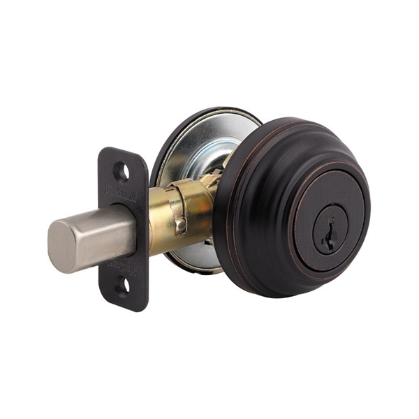 Kwikset Signature Series 980 11P SMT CP K4 V1 Deadbolt, Transitional, Keyed Key, Zinc, Venetian Bronze