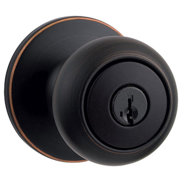 400CV 11P 6AL RCS K3 Entry Knob, Cove, Round, 2-1/2 in L x 2-5/8 in W x 2-5/8 in H Dimensions, Venetian Bronze