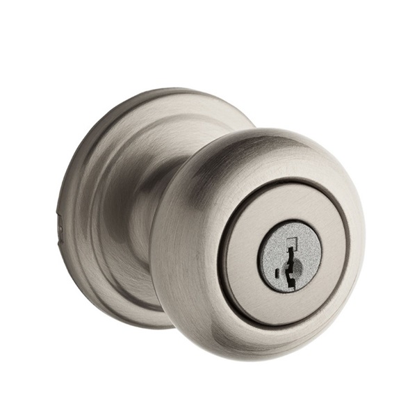 Signature Series 740H 15 6AL RCS Entry Knob, Hancock, Mushroom, Satin Nickel, Zinc, KW1 Keyway, Residential