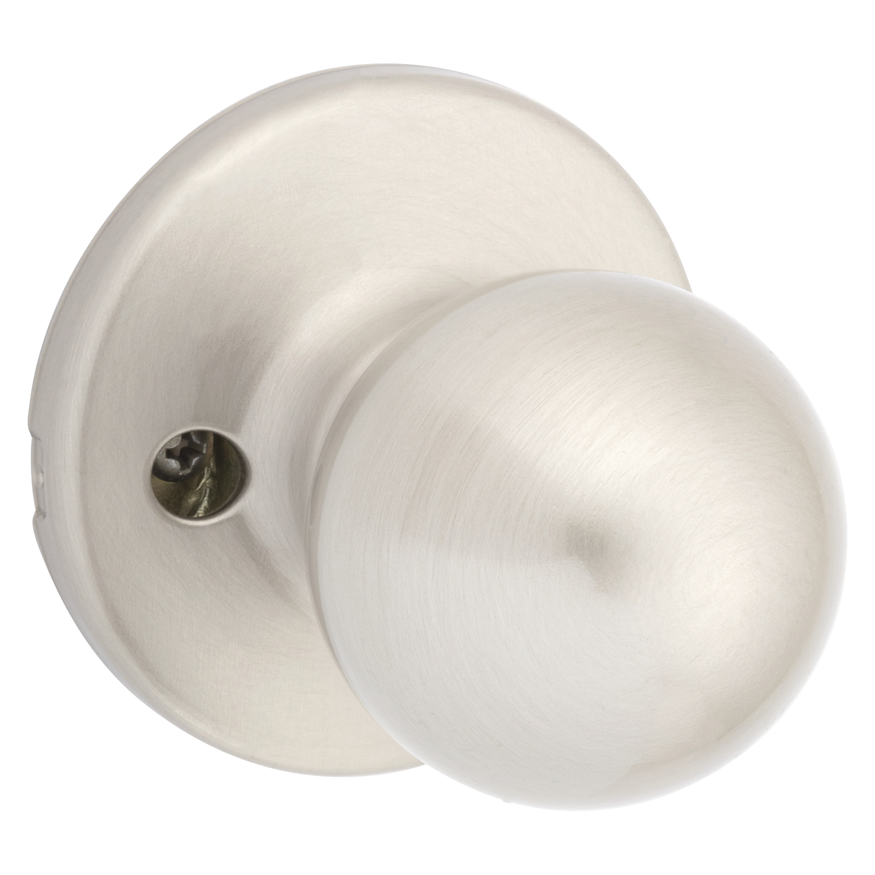 488P 15 V1 Dummy Knob, Polo Design, Satin Nickel, Residential, 1-3/4 to 1-3/8 in Thick Door, Zinc