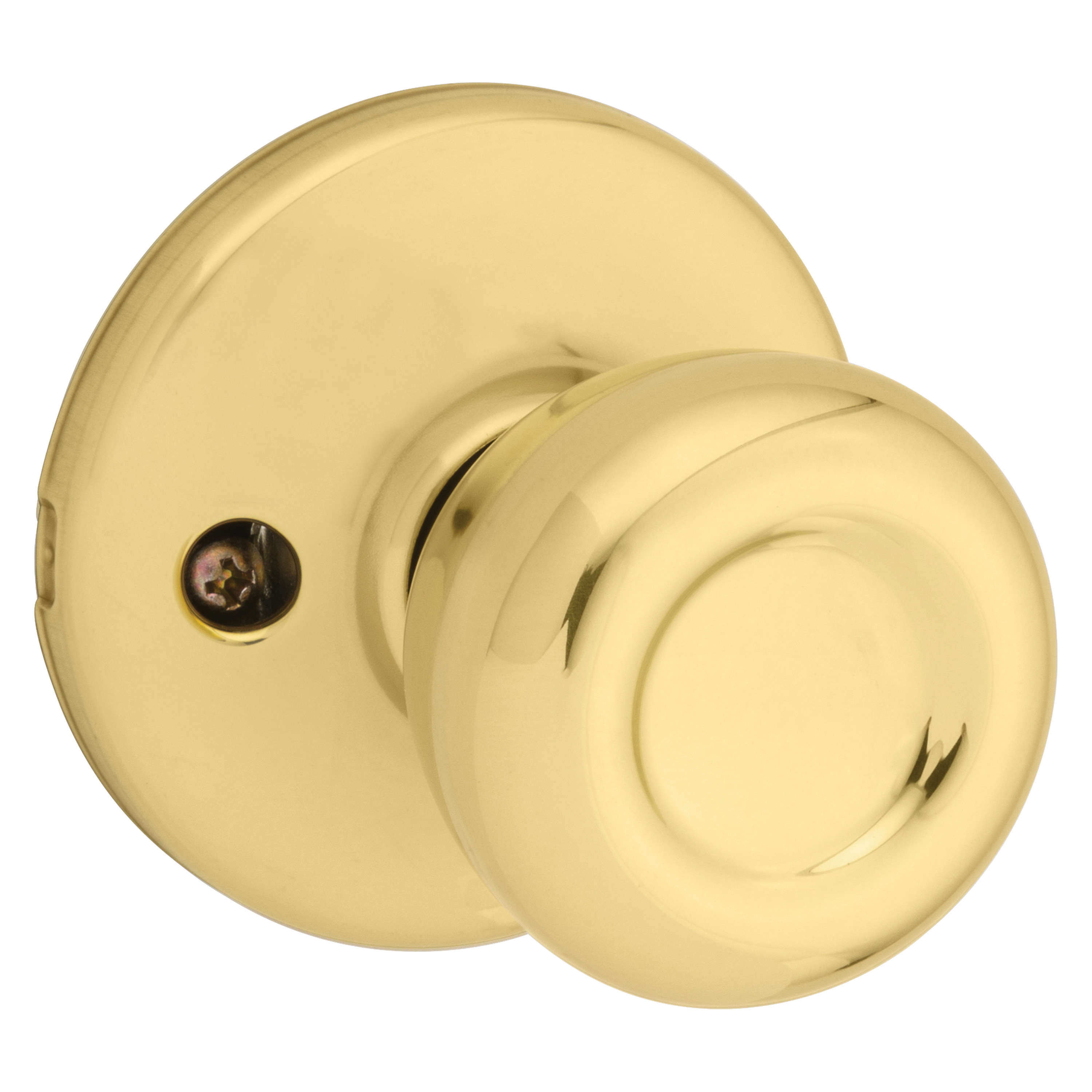 488T 3 V1 Dummy Knob, Tylo Design, Polished Brass, Residential, 1-3/4 to 1-3/8 in Thick Door, Zinc